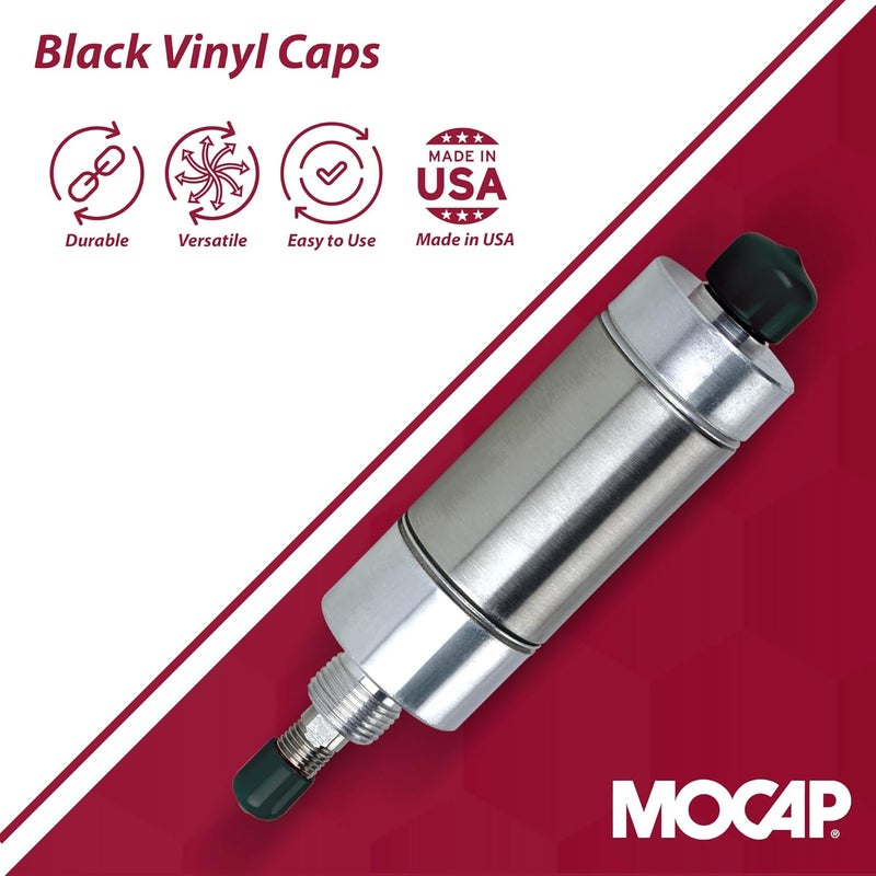 MOCAP Round Vinyl Plastic Caps – Small Cap Kit (1/16", 1/8", 3/16", 1/4", 5/16", 3/8") | Durable, Flexible Vinyl for Thread Protection, End Caps, & Surface Finishing - 10 Units Each Size - Image 3